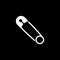 Safety pin icon. vector design. Safety pin symbol. web. graphic. JPG. AI. app. logo. object. flat. image. sign. eps. art