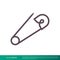 Safety Pin, Sewing Icon Vector Logo Template Illustration Design. Vector EPS 10