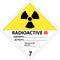 Safety placard - warning sign radioactive
