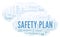 Safety Plan word cloud.