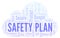 Safety Plan word cloud.
