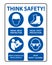 Safety PPE Must Be Worn Sign Isolate On White Background,Vector Illustration EPS.10