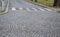 Safety ramp for slowing down traffic to a residential street where children play and it is necessary to strictly limit the speed o