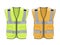 Safety reflective vest set with pockets, yellow and orange uniform