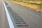 Safety rumble strips on a highway shoulder