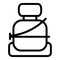 Safety seat belt icon outline vector. Drive safe