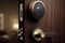 safety security automatic digital room door lock illustrations
