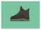 Safety shoes. Simple flat illustration