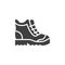 Safety shoes vector icon