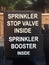 Safety Sign, Sprinkler Valves