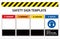 Safety sign template, warning, danger, caution, notice