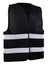 Safety warning signal vest with reflective stripes
