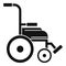 Safety wheelchair icon, simple style