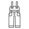 Safety workwear icon, outline style