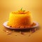Saffron Cake With Carrot: Exotic Photorealistic Rendering In 3d