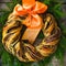 Saffron and cinnamon bread wreath