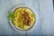 Saffron Risotto with Crispy Pork