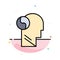 Sag, Brian, Head, Mind Abstract Flat Color Icon Template