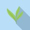 Sage icon flat vector. Leaf plant