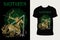 Sagitarius zodiac symbol with t shirt design