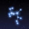 Sagittarius constellation map in starry sky