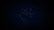 Sagittarius. Zodiac constellation animation. 4k resolution. Seamless loop.