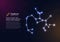 Sagittarius zodiacal constellation with bright stars