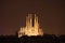 Sagrada familia cathedral in Barcelona, Spain