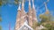 Sagrada Familia, a large Roman Catholic church in Barcelona, Spain