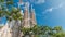 Sagrada Familia, a large Roman Catholic church in Barcelona, Spain