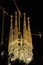 Sagrada Familia at night, Barcelona