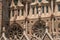 Sagrada Familiar sculptures in Barcelona, Spain, summer
