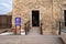 Sagres, Portugal - January 22, 2020: Gift shop entrance at lighthouse at Cabo de Sao Vicente Cape St Vincent, Europes