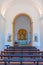 Sagres, Portugal, June 20, 2021: White chapel inside of the fort