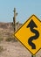 Saguaro Cactus and road sign