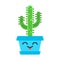 Saguaro flat design long shadow color icon