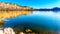 Saguaro Lake and the surrounding mountains in Arizona