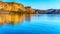 Saguaro Lake and the surrounding mountains in Arizona