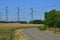 Sagy, France - july 8 2018 : landscape