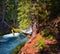 Sahalie Koosah Tamolitch falls on McKenzie river, Williamette National Forest, Cascade Mountains, Oregon.