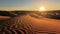 Sahara Desert landscape, wonderful dunes early in the morning