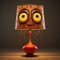 Sahara Tyser: Playful Watchful Lamp With Cartoon Face