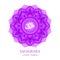 Sahasrara, crown chakra symbol. Colorful mandala. Vector illustration