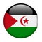 Sahrawi Arab Democratic Republic Flag Vector Round Icon