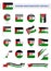 Sahrawi Arab Democratic Republic Flag Vector Set