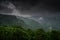 Sahyadri mountain range covered by Monsoon clouds