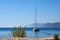 Sail boat, Adriatic sea near Dubrovnik, Croatia