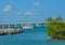 A Sail Boat on the bay of this tropical island of Bahia Honda Key, Monroe key, Florida