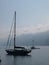 Sail boat in Chianalea at Scilla, Italy