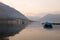 Sail boat in Kotor bay Montenegro